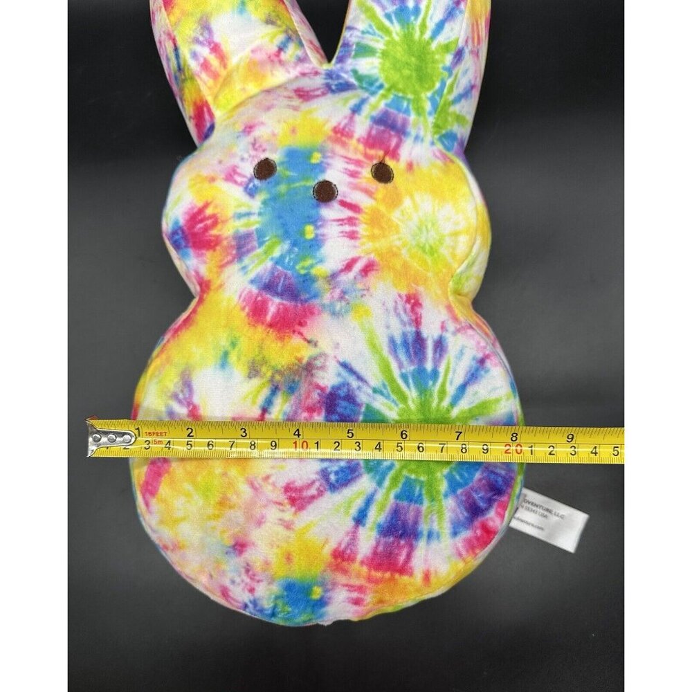 PEEPS Retro Tie Dye Easter Bunny Rabbit Plush Stuffed Animal 2023 Just born 17” - Picture 13 of 14